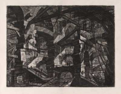 Goottilainen kaari, levy 14 alkaen Carceri d tekijältä Giovanni-Battista Piranesi