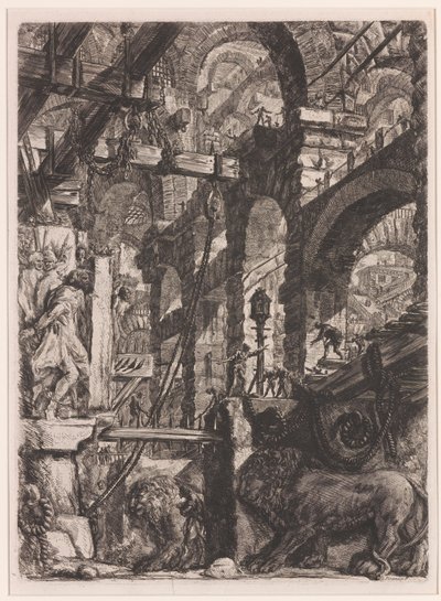 Die Löwen-Reliefs von Giovanni-Battista Piranesi