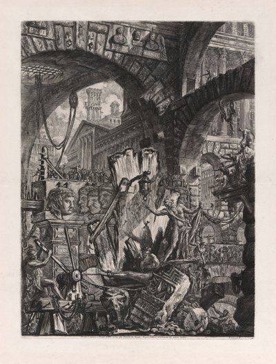The Man on the Rack, levy 2, Carceri d tekijältä Giovanni-Battista Piranesi