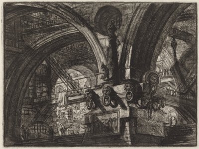 Laituri lampulla tekijältä Giovanni Battista Piranesi