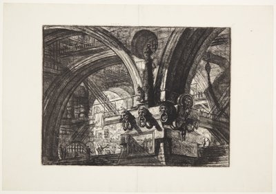 Laituri lampulla tekijältä Giovanni-Battista Piranesi