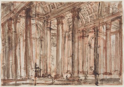 Pantheonin pylväikkö tekijältä Giovanni Battista Piranesi