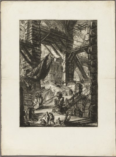 Portaikko palkintoineen, levy 8 Imaginary Prisonsista tekijältä Giovanni Battista Piranesi