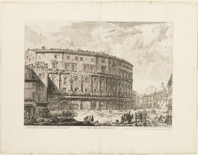 Marcellus-teatteri, Rooman näkymät tekijältä Giovanni Battista Piranesi