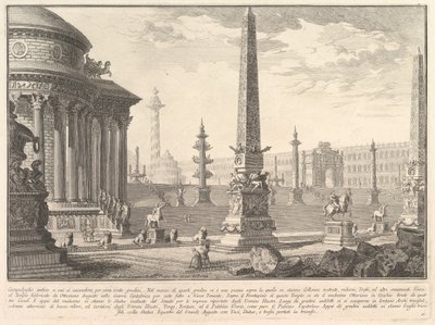 Muinainen Capitol nousi noin sata askelta. . . Campidoglio muurahainen..., n. 1750. tekijältä Giovanni Battista Piranesi
