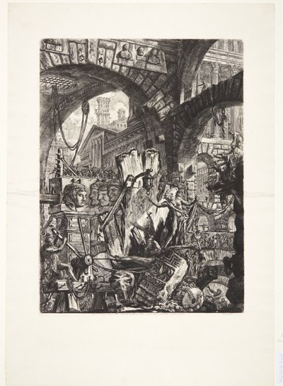 Mies telineessä tekijältä Giovanni Battista Piranesi