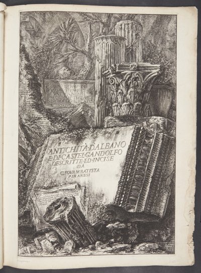 Etusivu tekijältä Giovanni Battista Piranesi