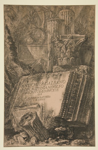 Otsikkosivu: Antichit? d tekijältä Giovanni-Battista Piranesi