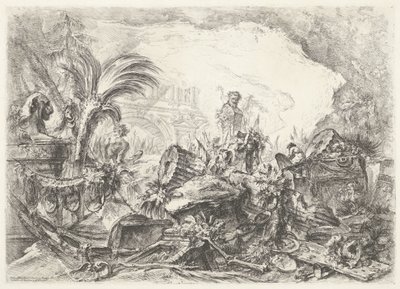 Triomfboog Koristeellinen oikku (entinen sarjan nimi) Groteskit (sarjan nimi) tekijältä Giovanni Battista Piranesi