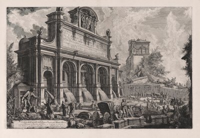 Näkymä linnalle tekijältä Giovanni-Battista Piranesi