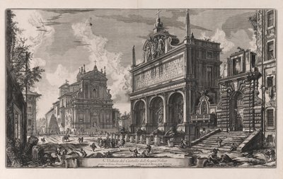 Näkymä linnalle tekijältä Giovanni-Battista Piranesi