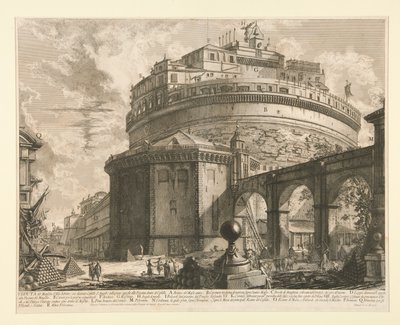 Näkymä mausoleumille d tekijältä Giovanni-Battista Piranesi