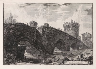Näkymä Luganon sillalle l tekijältä Giovanni-Battista Piranesi