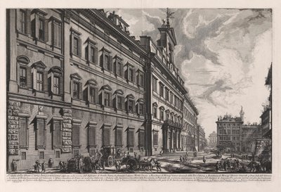 Näkymä Innocenziana Grand Curialle tekijältä Giovanni-Battista Piranesi