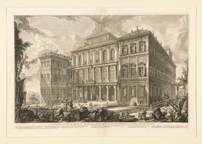 Näkymä Palazzo dellille tekijältä Giovanni-Battista Piranesi