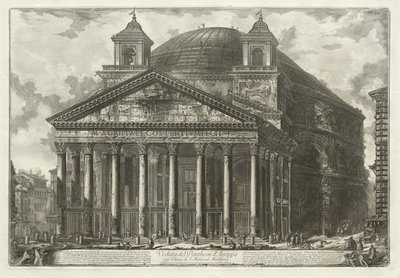 Näkymät Roomaan: Pantheon tekijältä Giovanni-Battista Piranesi