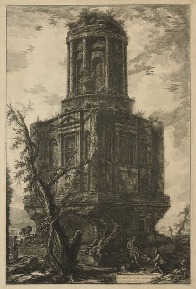 Näkymät Roomaan: Hauta, nimeltään La Connocchia, 1776. tekijältä Giovanni Battista Piranesi