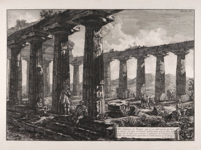 Temppelin sisäkuva, että tekijältä Giovanni-Battista Piranesi