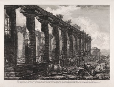 Sivukuva Junon temppelistä tekijältä Giovanni-Battista Piranesi