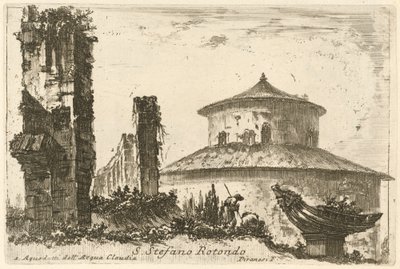 Kuuluisten kirjailijoiden suunnittelemia ja kaivertamia erilaisia ​​näkymiä antiikin ja nykyajan Roomaan tekijältä Giovanni Battista Piranesi and Various Artists