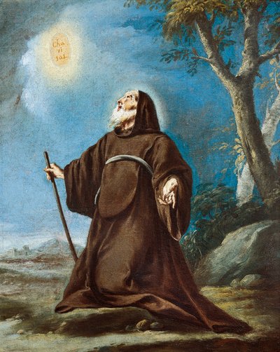 Pyhä Franciscus Paolalainen, Giovanni Battista Pittoni nuorempi (1687-1767) tekijältä Giovanni Battista Pittoni