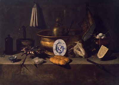 Sisäkeittiö (öljy kankaalle) tekijältä Giovanni Battista Recco