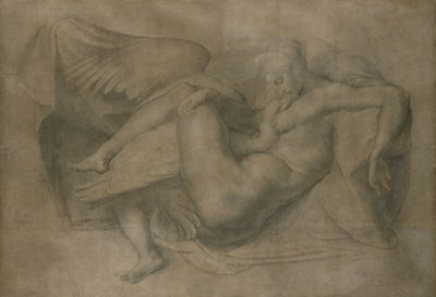 Leda ja joutsen tekijältä Giovanni Battista Rosso Fiorentino
