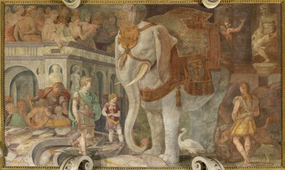 Kuninkaallinen elefantti tekijältä Giovanni Battista Rosso Fiorentino