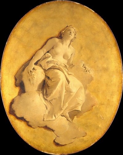 Naispuolinen allegorinen hahmo tekijältä Giovanni Battista Tiepolo