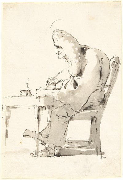 Venetsialainen lakimies työpöytänsä ääressä tekijältä Giovanni Battista Tiepolo