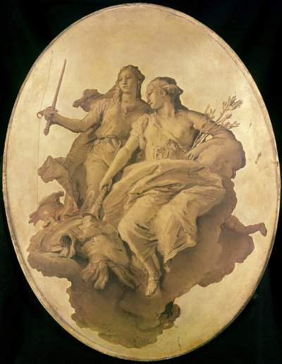 Allegoria rauhasta ja oikeudenmukaisuudesta tekijältä Giovanni Battista Tiepolo