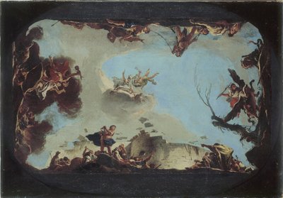 Allegoria kaunopuheisuuden voimasta, n. 1725 tekijältä Giovanni Battista Tiepolo