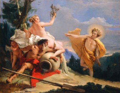 Apollo jahtaa Daphnea tekijältä Giovanni Battista Tiepolo