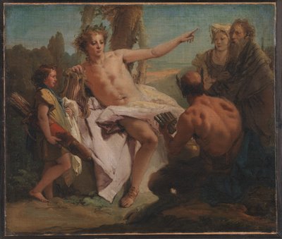 Apollo ja Marsyas tekijältä Giovanni Battista Tiepolo