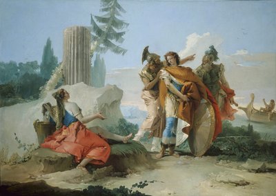 Rinaldon hylkäämä Armida, 1742-45 tekijältä Giovanni Battista Tiepolo