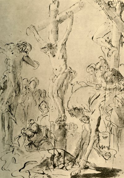 Ristiinnaulitseminen, 1700-luvun puoliväli, 1928 tekijältä Giovanni Battista Tiepolo