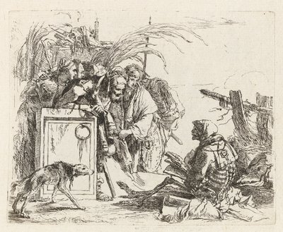Death Giving Audience, Vari capricci (Various Capriccios) tekijältä Giovanni Battista Tiepolo