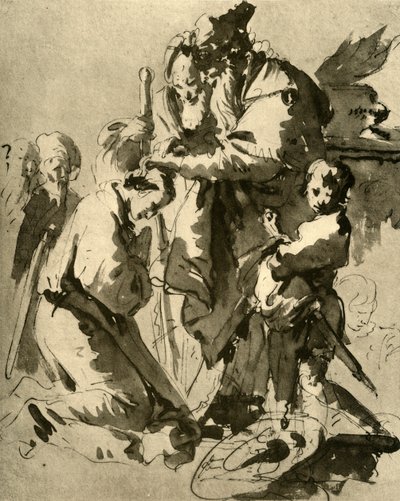 Nuoren sotilaan vihkimys, 1735-1740, 1928 tekijältä Giovanni Battista Tiepolo