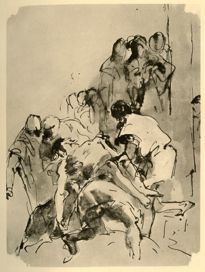 Laskeutuminen ristiltä, 1700-luvun puoliväli, 1928 tekijältä Giovanni Battista Tiepolo