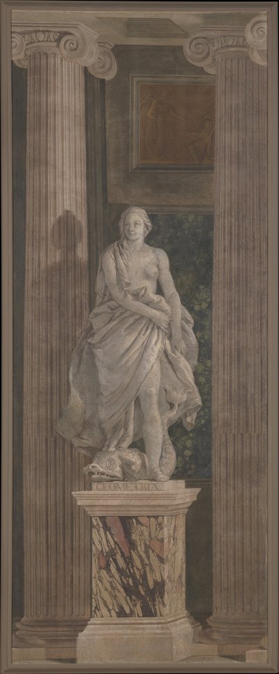 Geometria, 1760 (kankaalle siirretty fresko) tekijältä Giovanni Battista Tiepolo