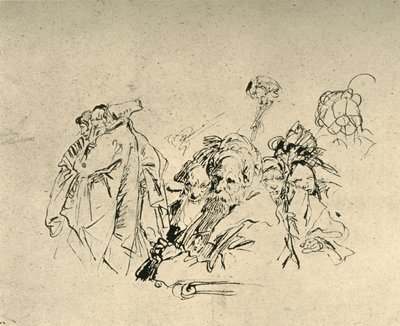 Itämaisten ryhmä, 1700-luvun puoliväli, 1928 tekijältä Giovanni Battista Tiepolo