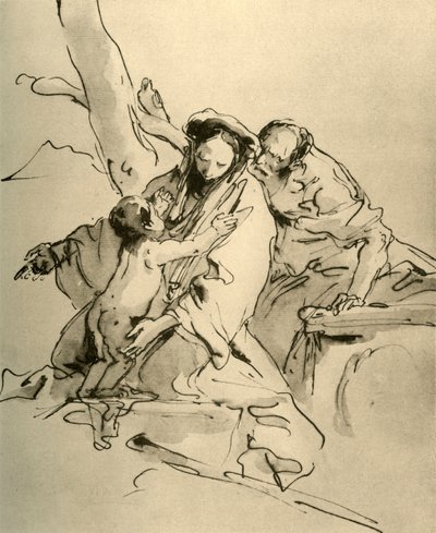 Pyhä perhe, 1700-luvun puoliväli, 1928 tekijältä Giovanni Battista Tiepolo