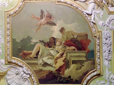 Nöyryyttä, suvaitsevaisuutta ja totuutta, "Sala Capitolaresta" (Alistumisen salista) n. 1749 tekijältä Giovanni Battista Tiepolo