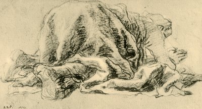 Mies kumartunut rukouksessa, 1765-1770, 1928 tekijältä Giovanni Battista Tiepolo