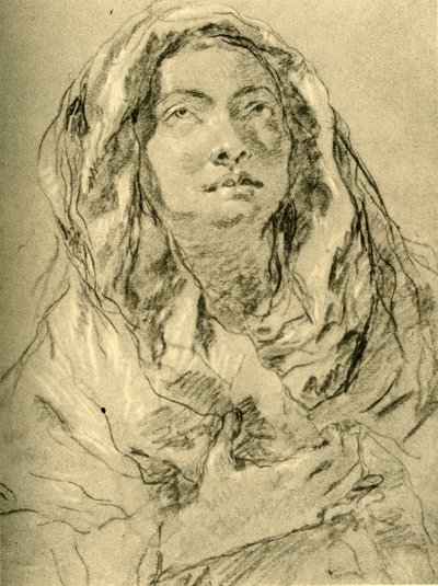 Mater Dolorosa, 1700-luvun puoliväli, 1928 tekijältä Giovanni Battista Tiepolo