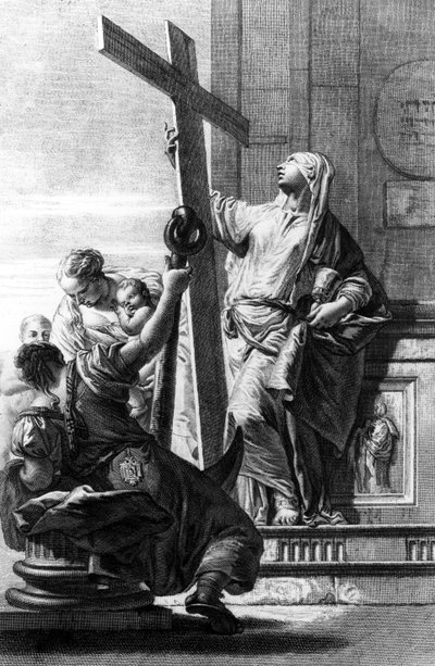 Uskon, toivon ja rakkauden personifikaatiot, kaiverrus Pietro Monaco, n. 1750 tekijältä Giovanni Battista Tiepolo