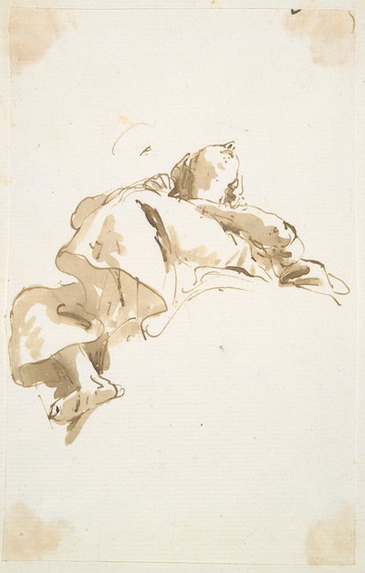 Makaava naishahmo alhaalta katsottuna tekijältä Giovanni Battista Tiepolo