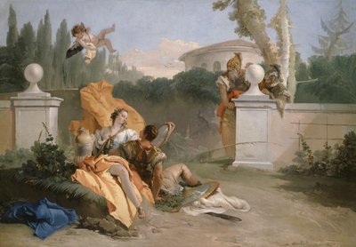 Rinaldo ja Armida puutarhassaan, 1742-45 tekijältä Giovanni Battista Tiepolo