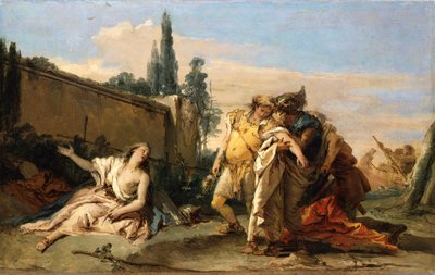Rinaldon jäähyväiset Armidalle tekijältä Giovanni Battista Tiepolo