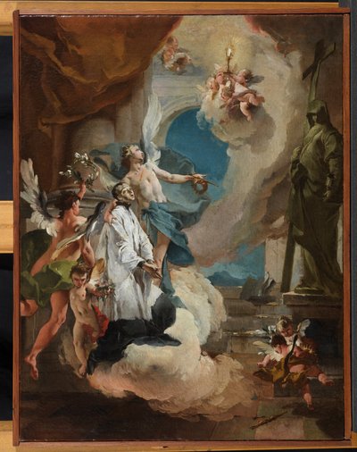 Huonekalut ja erilaiset esineet 1100- ja 1300-luvuilta tekijältä Giovanni Battista Tiepolo